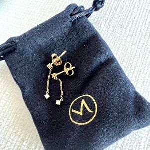 ⭐️MEJURI | White sapphire vermeil dangle studs